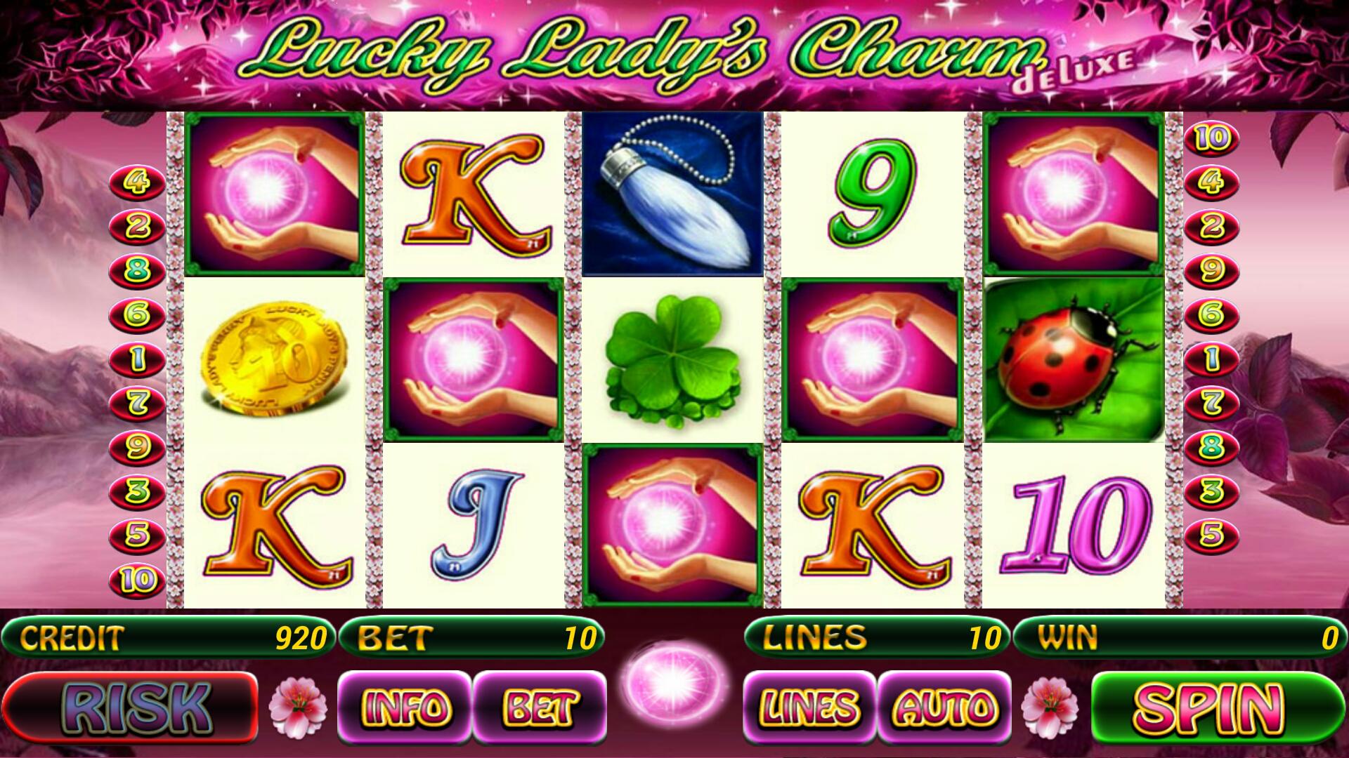 Lucky Lady Charm Deluxe символы
